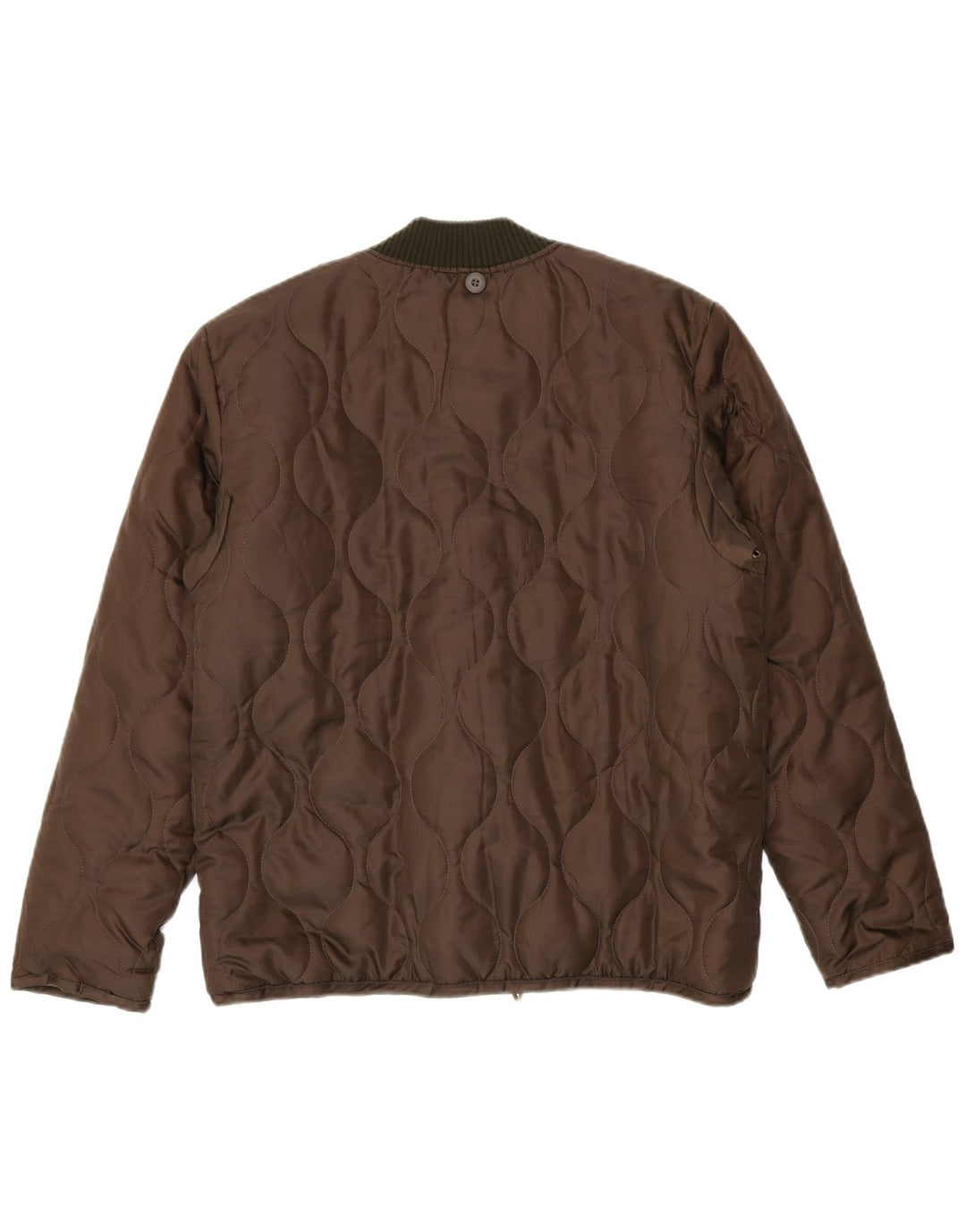 Brandit Mens Liner Padded Jacket UK 38 Medium Khaki Polyester