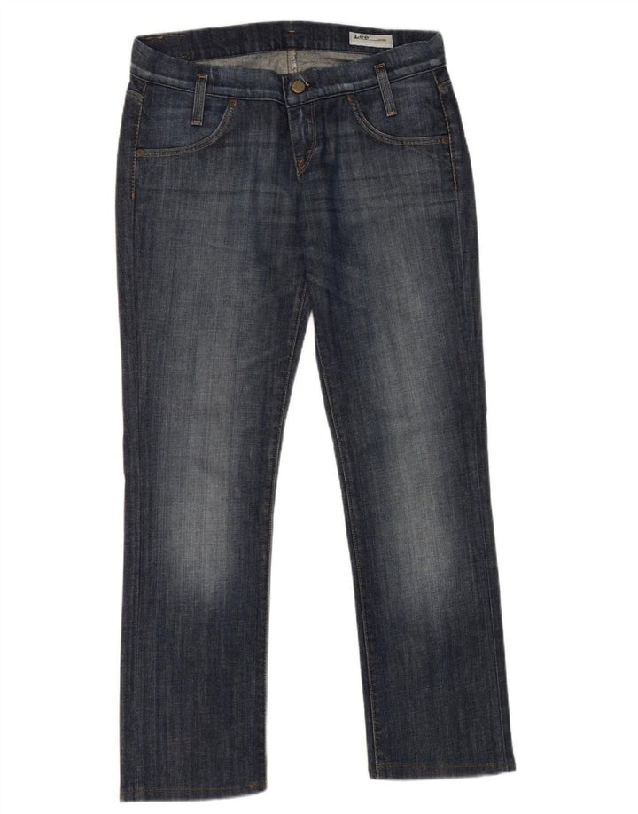 Lee Womens Lynn Straight Jeans W29 L29 Blue Cotton