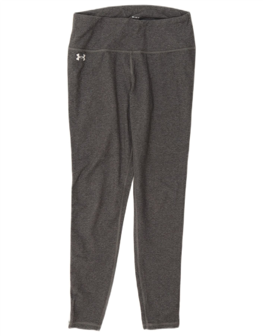 Under Armour Womens Crop Leggings UK 14 Medium Grey Colourblock Cotton