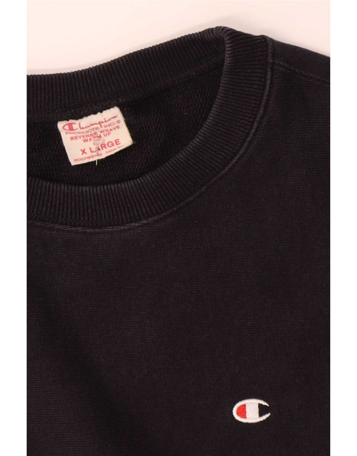 Champion Mens Reverse Weave Sweatshirt Jumper XL Navy Blue Cotton
