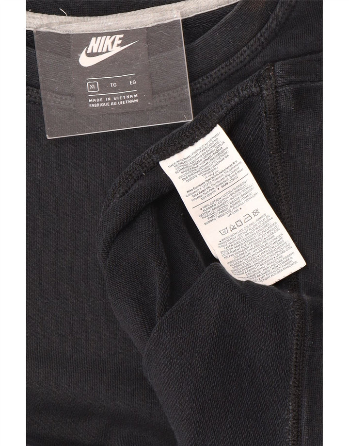 NIKE Sweatshirt Jumper XL til mænd, sort bomuld