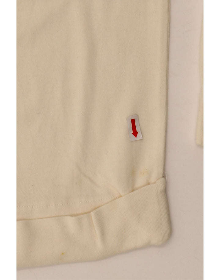 ORVIS Womens Oversized Top 3/4 Sleeve UK 14 Medium Beige Cotton