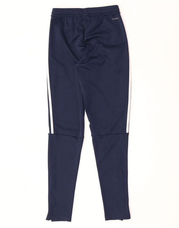 Pantaloni da tuta Adidas Climalite da uomo XS in poliestere blu navy