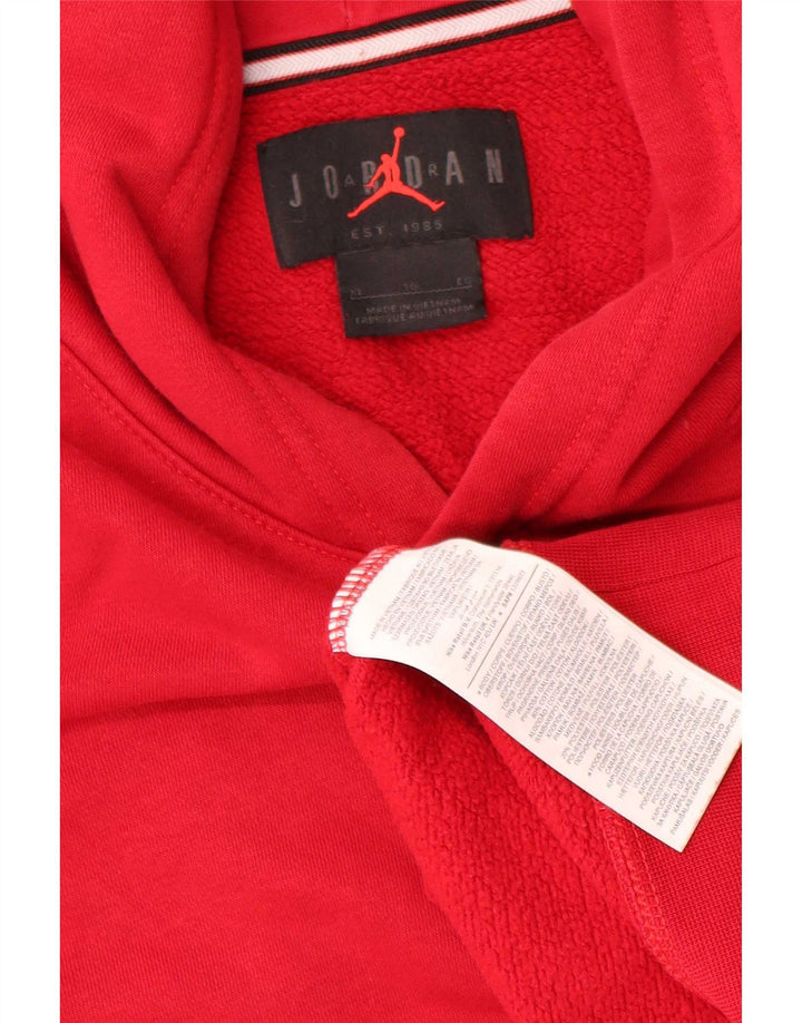 Jordan Mens Hoodie Jumper XL Red Cotton