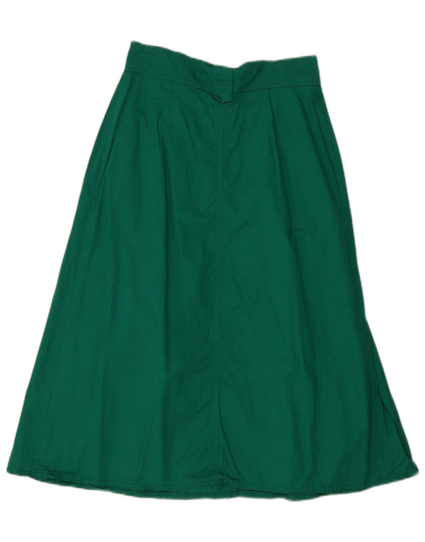 Gonna a trapezio a vita alta da donna Prisma UK 12 media W26 verde
