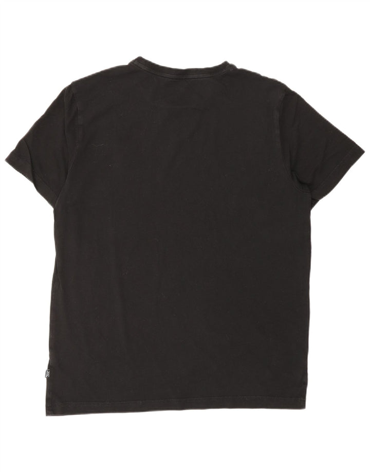 PUMA Mens Graphic T-Shirt Top Medium Black