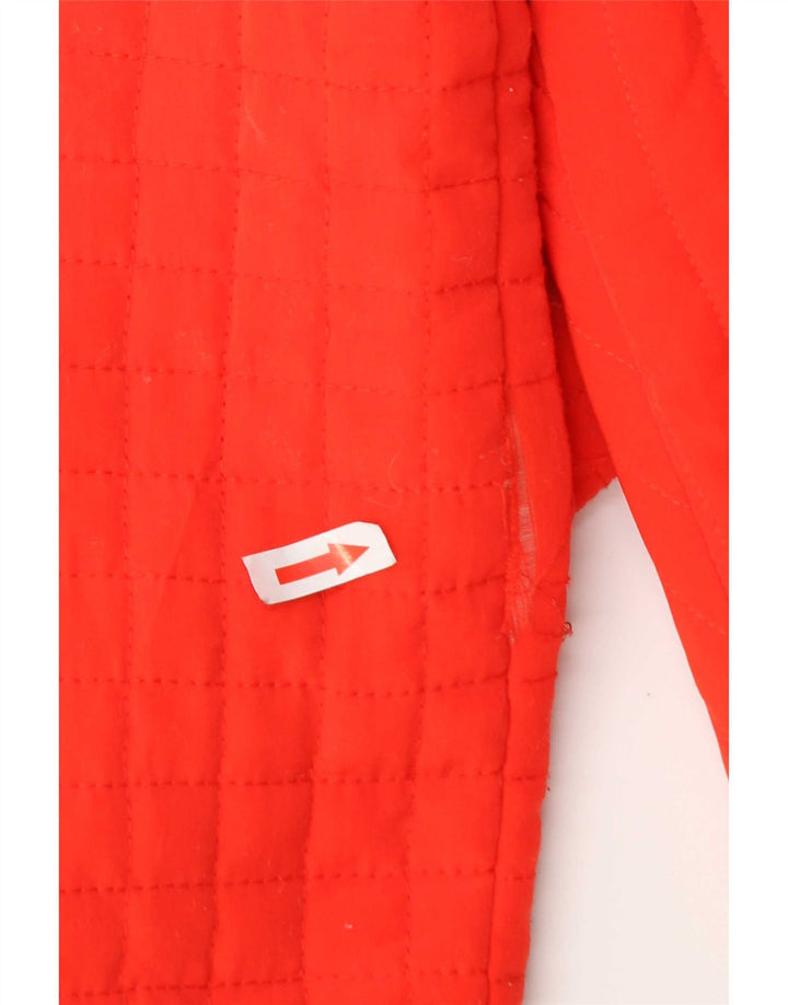 Zara Damen Trafaluc Steppjacke UK 16 Large Orange Polyester