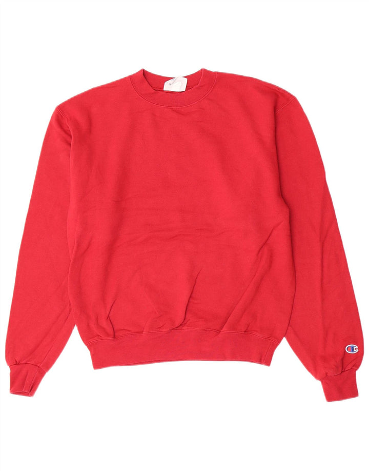 Champion Mens Sweatshirt Jumper Small Burgundy Cotton