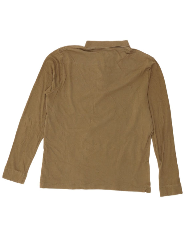 Polo da uomo a maniche lunghe con vestibilità regolare French Connection, kaki medio