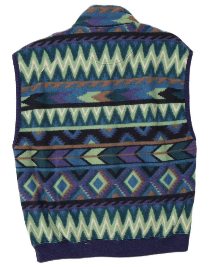 Sevres Mens Fleece Gilet Μικρός Πολύχρωμος Γεωμετρικός Πολυεστέρας