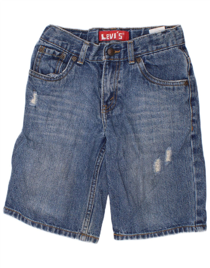 Pantaloncini di jeans Levi's per ragazzi 6-7 anni W24 Ramie blu