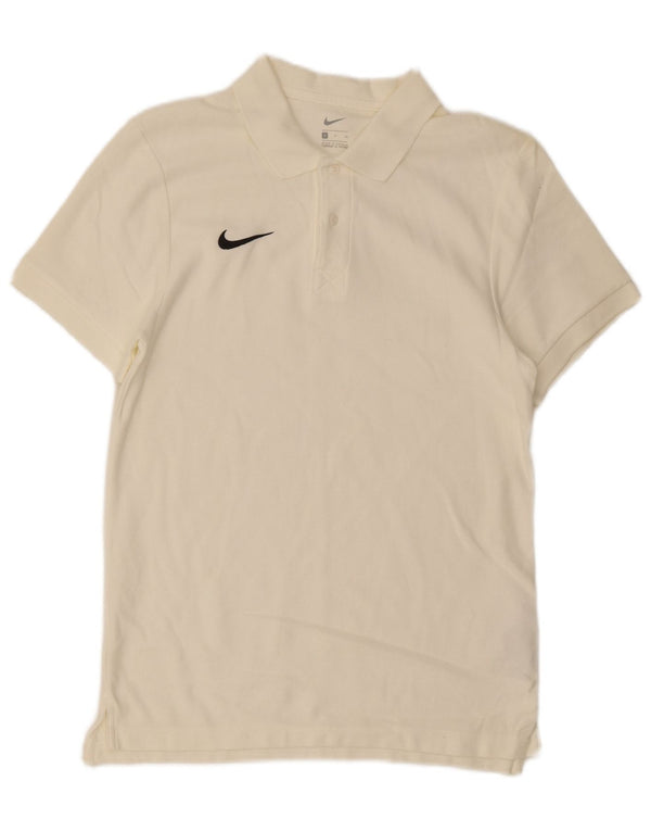 Nike Polo Homme Petit Blanc Cassé Coton