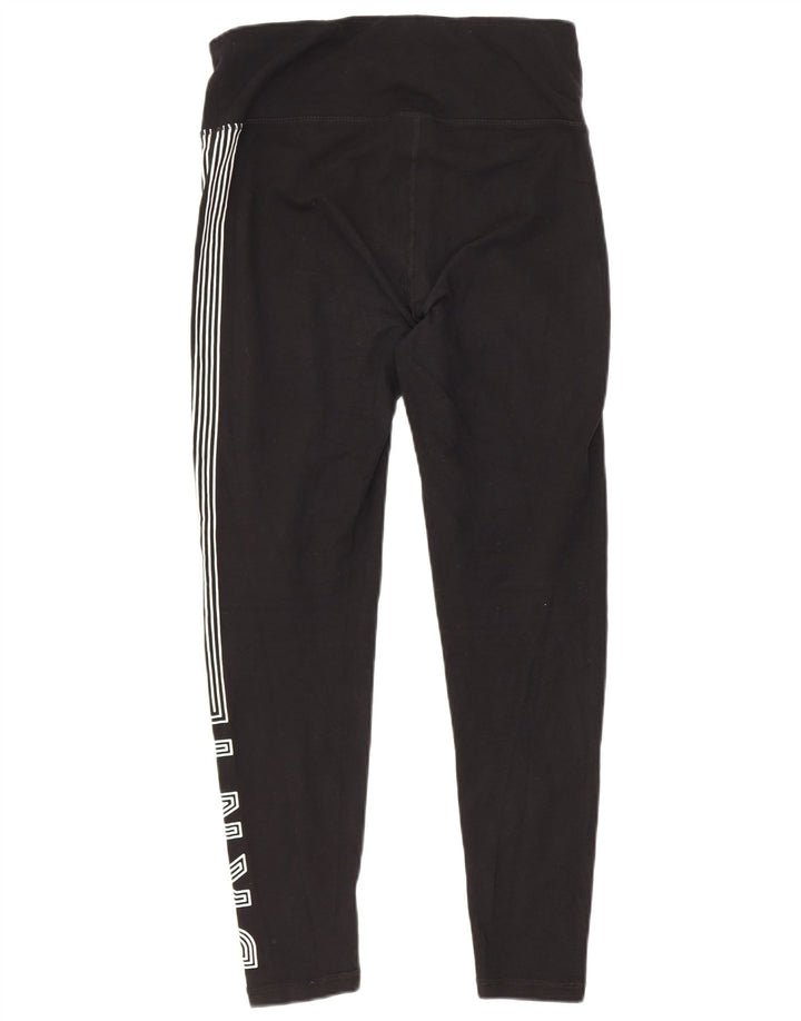 Dkny Womens Grafiske Leggings Small Black Bomuld