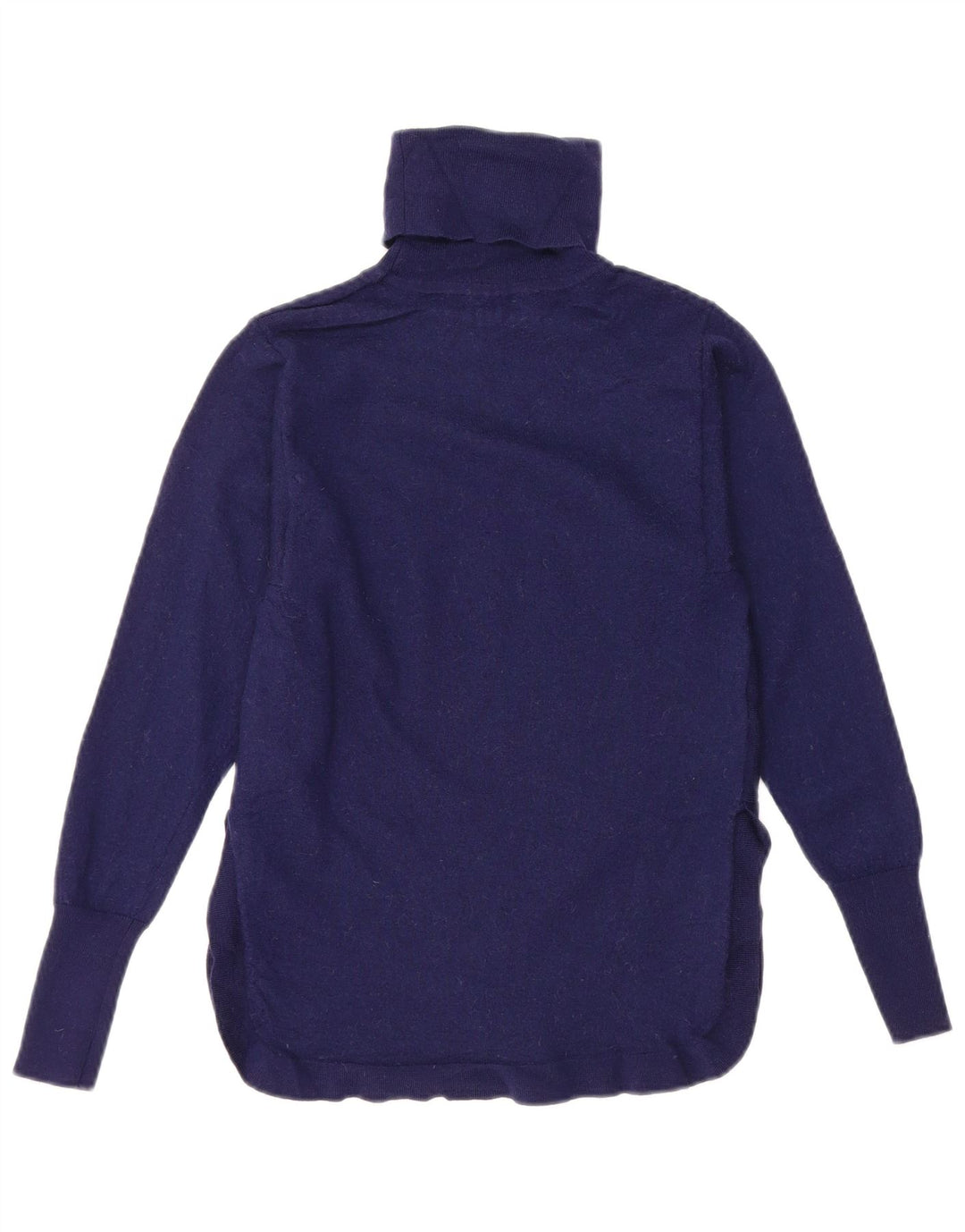 REISS Womens Roll Neck Jumper Sweater UK 8 Small Navy Blue Wool