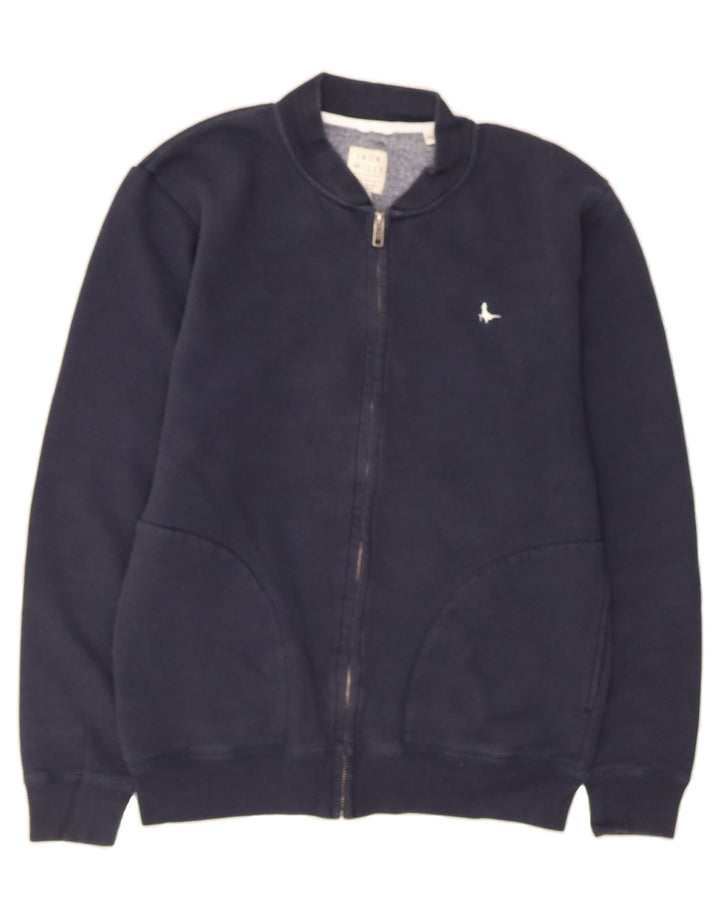 JACK WILLS Mens Tracksuit Top Jacket Medium Navy Blue Cotton Vintage Jack Wills and Second-Hand Jack Wills from Messina Hembry 