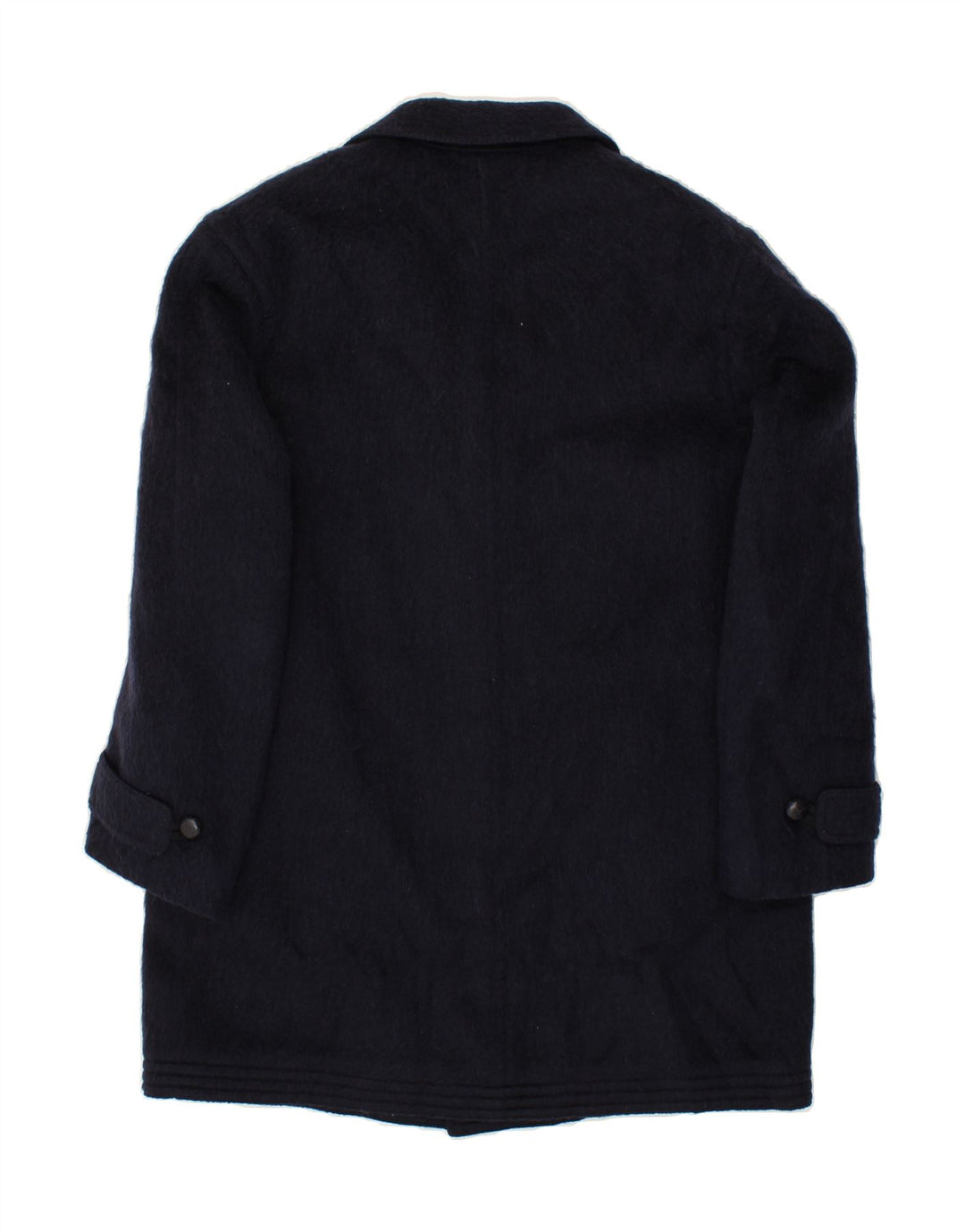 DOLOMITEN Mens Overcoat UK 38 Medium Navy Blue Mohair