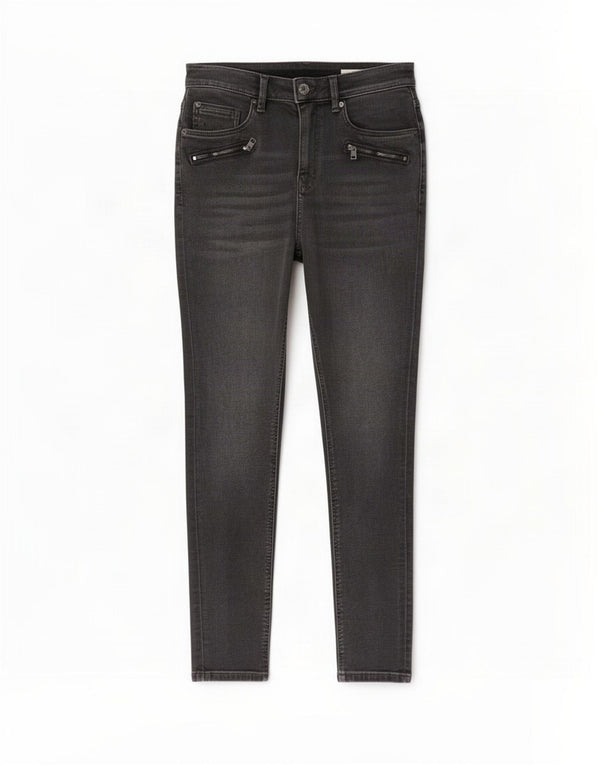 Marks & Spencer Γυναικεία ψηλόμεσα Skinny Jeans UK 12 Medium W27 L28 Grey