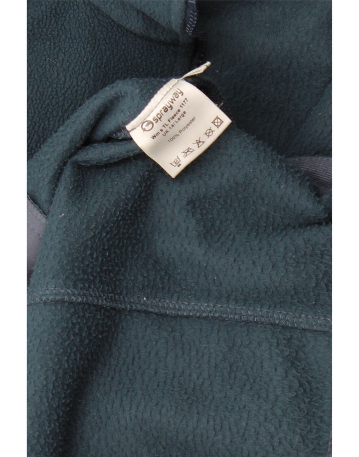 Sprayway Womens Liner Fleece Jacket UK 14 Large Green Polyester
