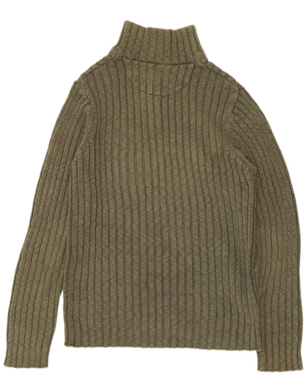 Marlboro Classics Herre Zip Neck Jumper Sweater Stor Khaki Bomuld