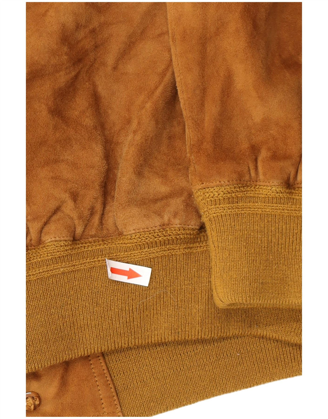 Jaqueta masculina vintage de camurça Reino Unido 40 grande couro marrom