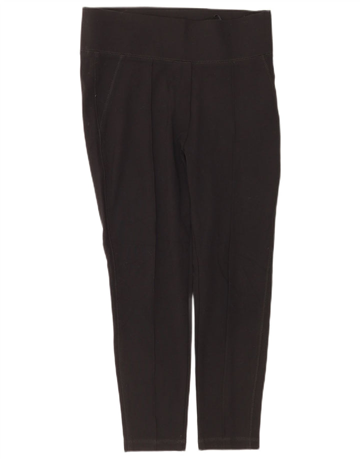 Marks & Spencer Womens Crop Leggings UK 12 Medium Black Viscose