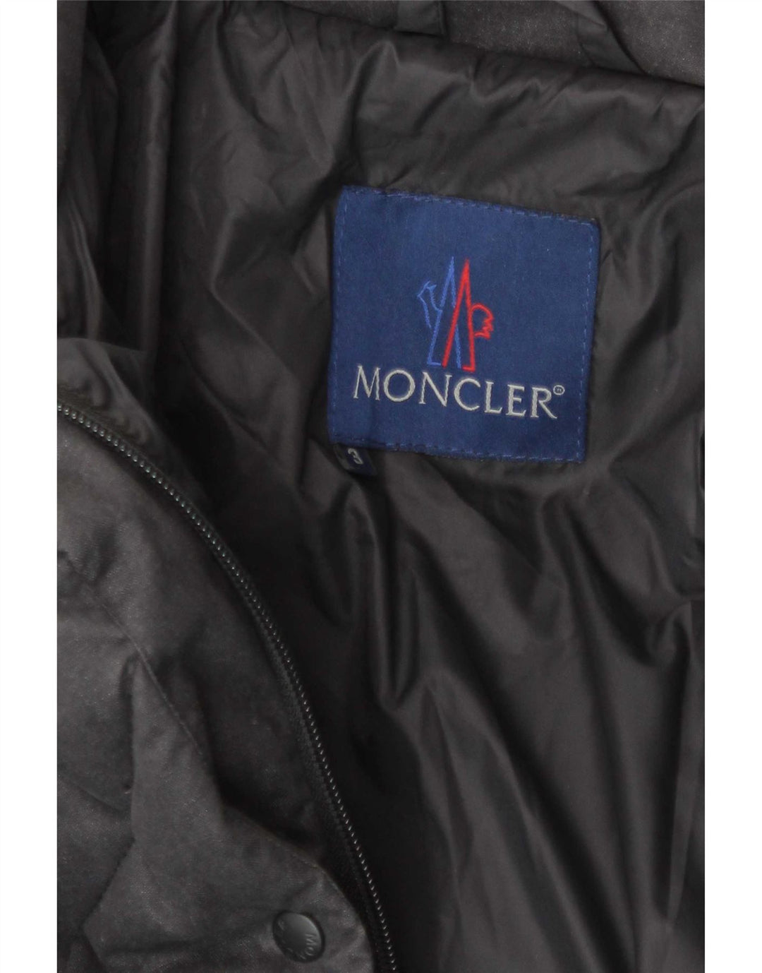 Moncler Cappotto imbottito oversize da donna taglia 3 Cotone grigio medio