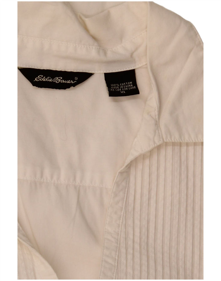 Eddie Bauer Chemise pull pour femme UK 18 XL Coton blanc