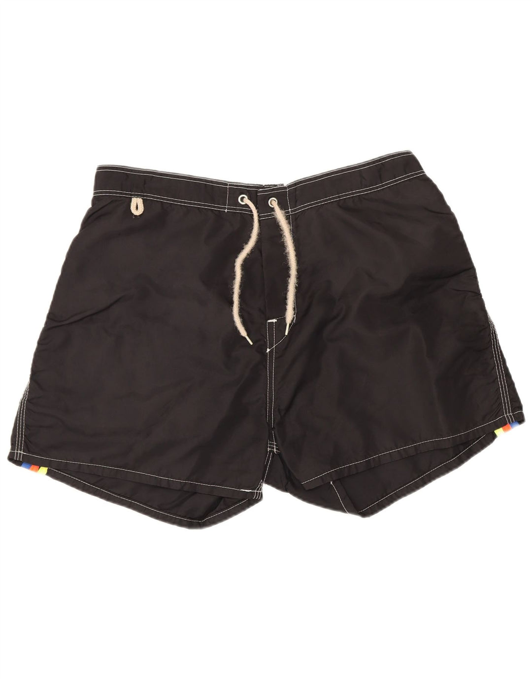 Sundek Herren-Badeshorts, mittelgroß, schwarzes Nylon