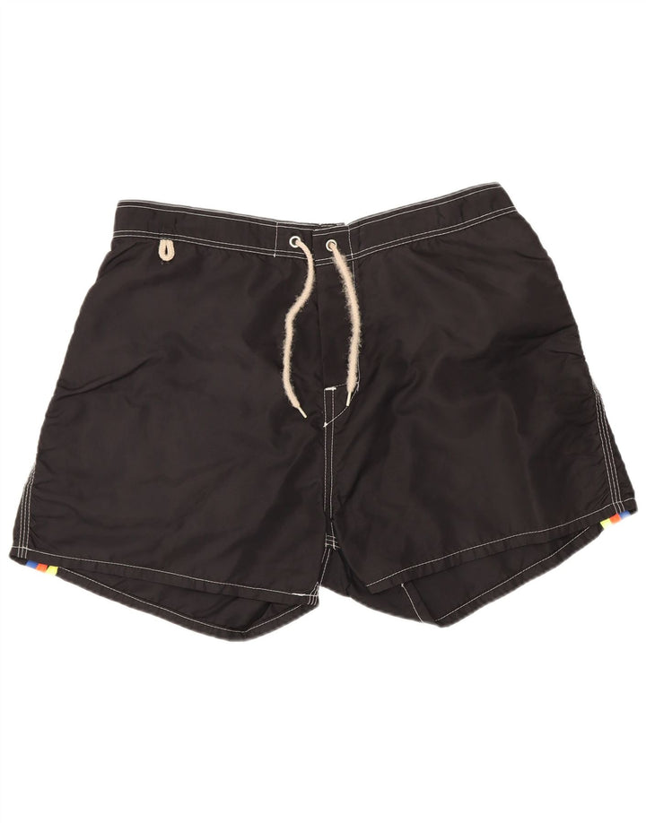 Sundek Herren-Badeshorts, mittelgroß, schwarzes Nylon