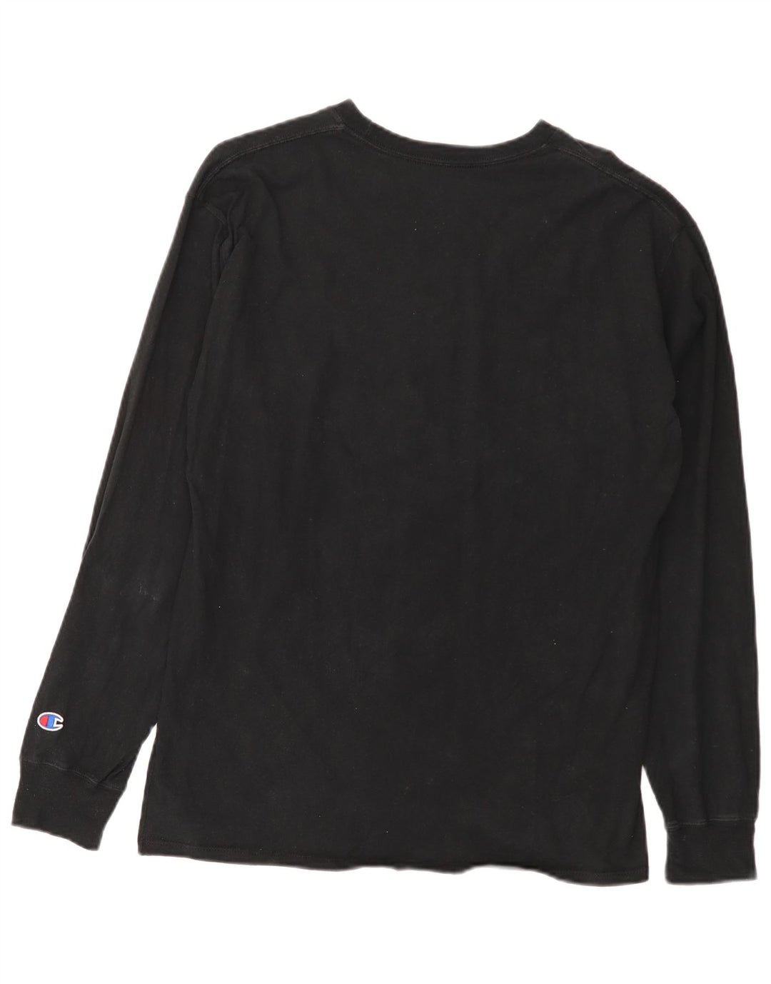 Champion Hombres Top Manga Larga Grande Negro
