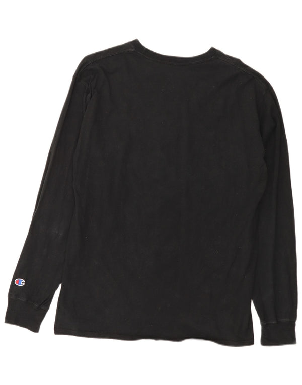 Champion Mens Top Long Sleeve Large Black
