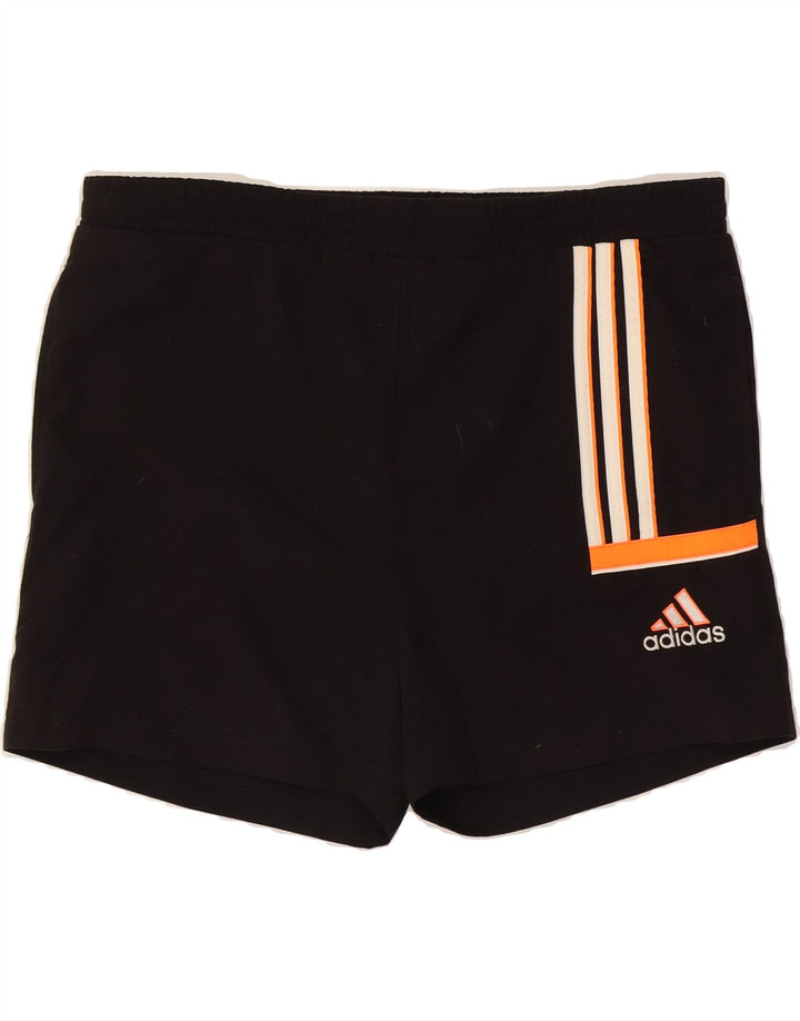 ADIDAS Mens Sport Shorts Small  Black Polyester Vintage Adidas and Second-Hand Adidas from Messina Hembry 