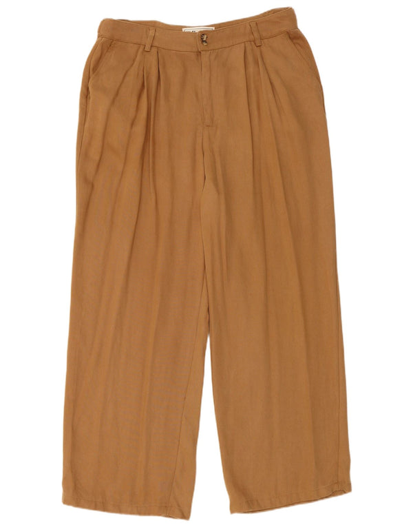 Fat Face Pantalon Chino Pegged Femme UK 12 Moyen W32 L27 Marron Lyocell