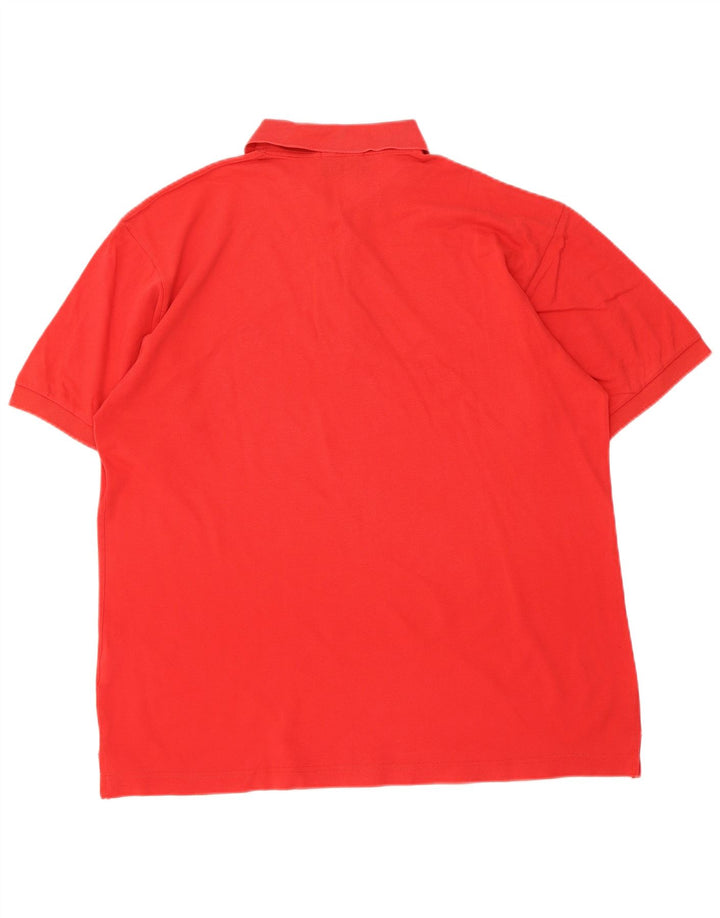 Sergio Tacchini Mens Polo Shirt Large Red Cotton