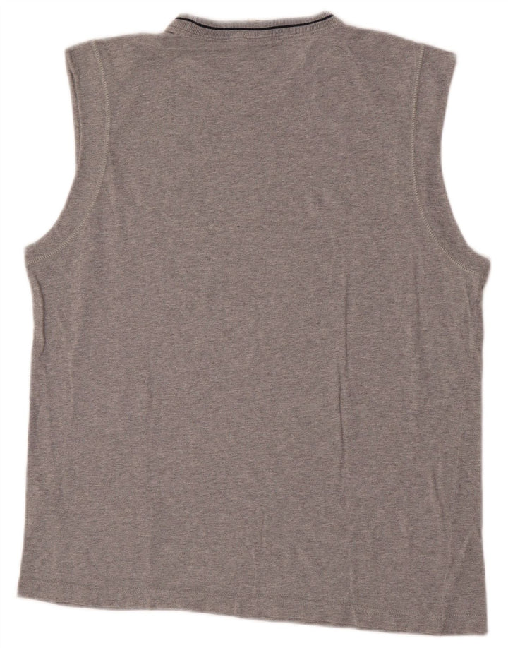 CHAMPION Mens Vest Top XL Grey Flecked Cotton