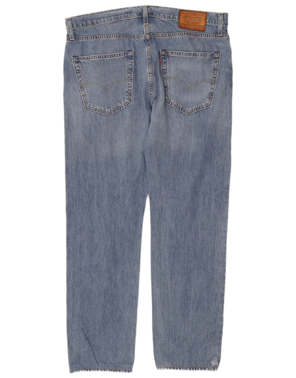 Мужские зауженные джинсы Levi's 502 W33 L32 синие, хлопок