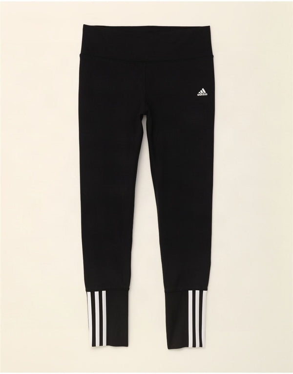 Adidas Climalite Leggings UK 8/10 Petit Noir Coton