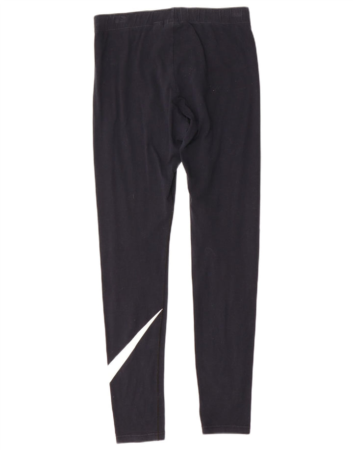Leggings grafici da donna Nike UK 14 cotone nero medio