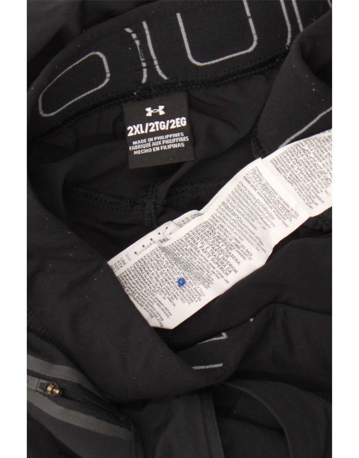 Under Armour Mens Graphic Tracksuit Trousers Joggers 2XL Black Polyester