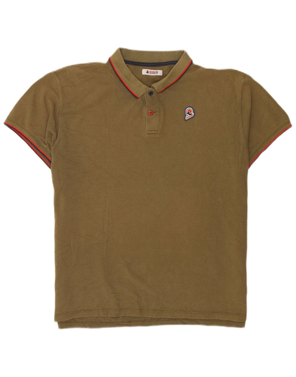 Polo da uomo Invicta 3XL in cotone a righe kaki