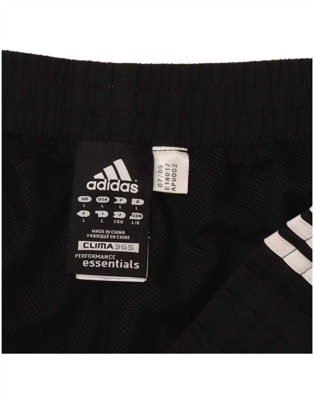 Adidas Mens Sport Shorts Large Black Polyester Sports