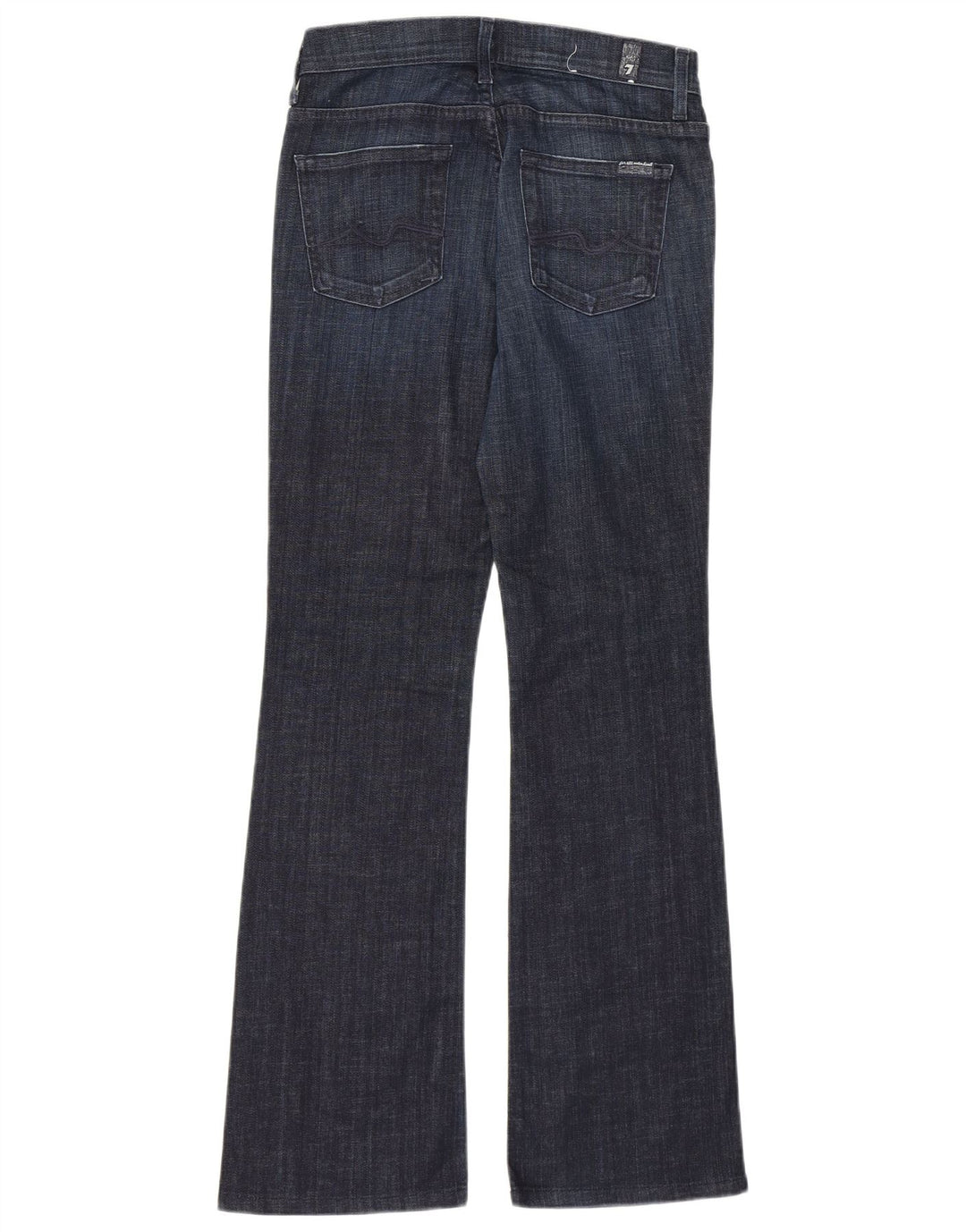 7 For All Mankind Womens Mid Rise Bootcut Jeans W26 L30 Navy Blue