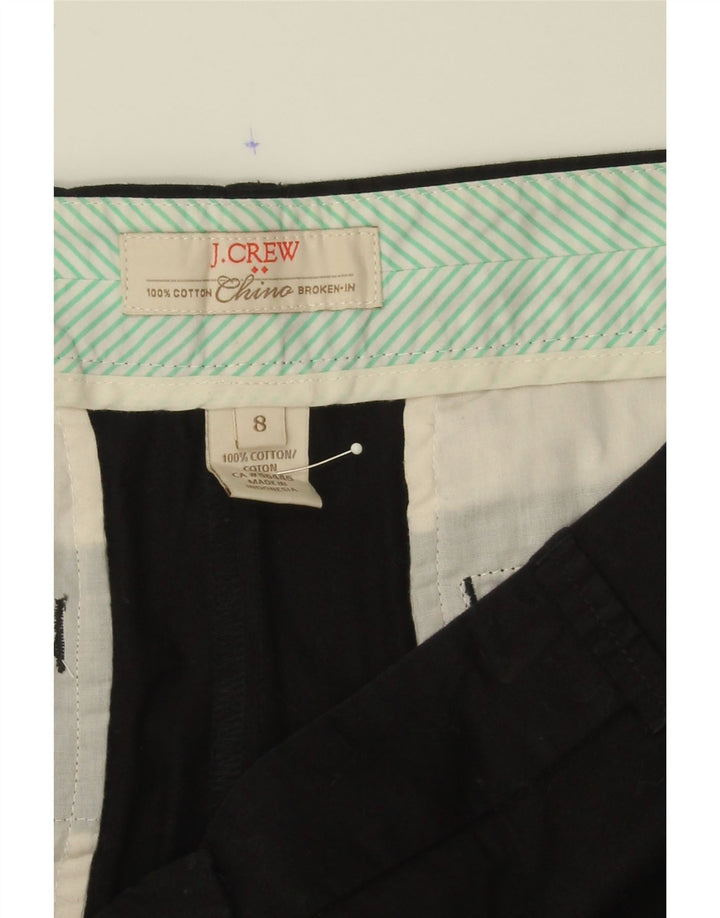 J. CREW Womens Chino Shorts US 8 Medium W34  Black Cotton Vintage J. Crew and Second-Hand J. Crew from Messina Hembry 