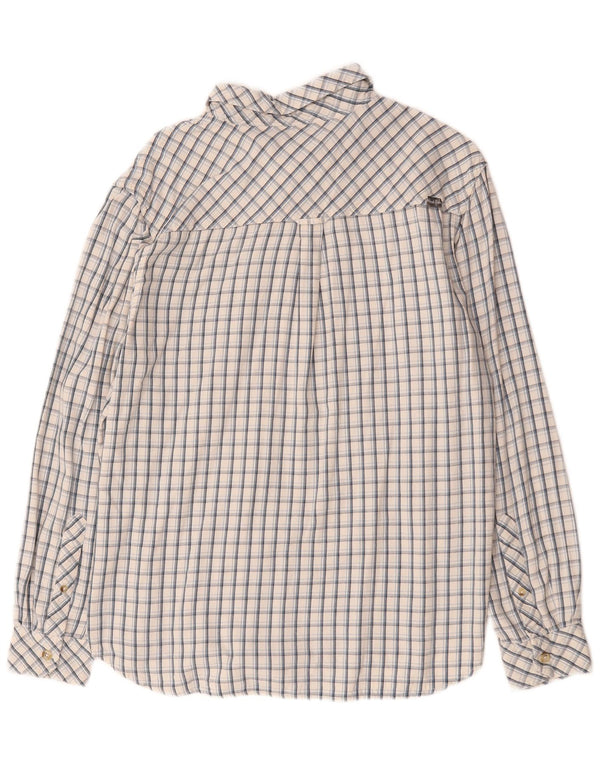Weird Fish Mens Shirt Large White Check Cotton