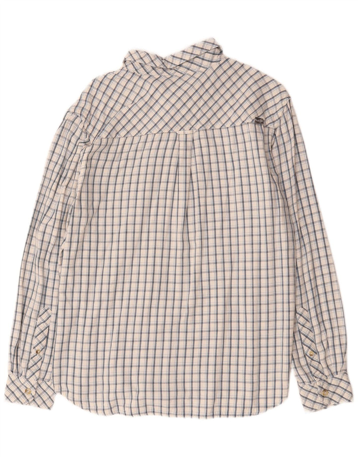 Weird Fish Chemise Homme Grand Carreau Blanc Coton