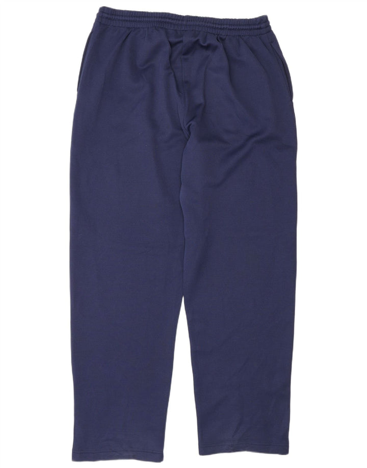 Reebok Mens Graphic Tracksuit Trousers Large  Navy Blue Polyester