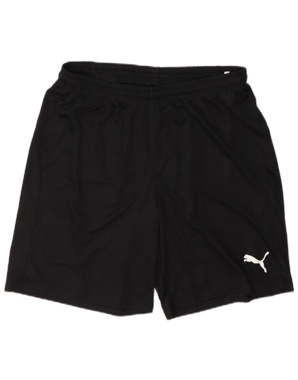 Pantaloncini sportivi da uomo Puma Large neri in poliestere