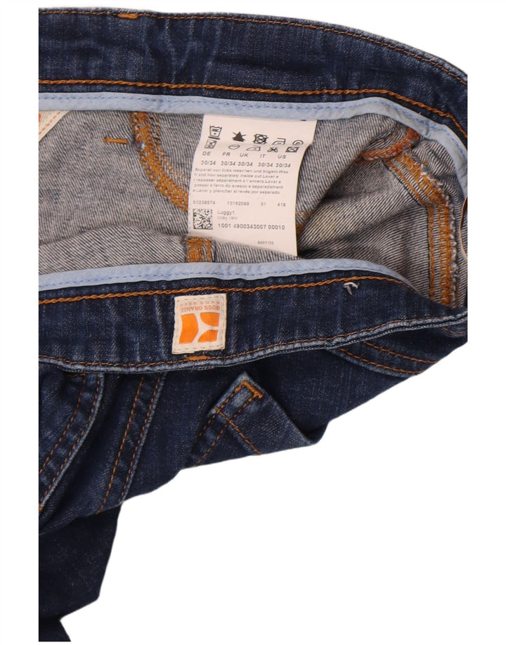 Hugo Boss Womens Slim Jeans W30 L27 Navy Blue Cotton