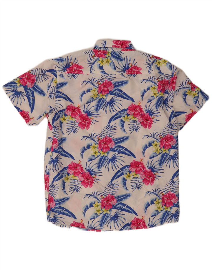 Lowes Chemise hawaïenne à manches courtes pour homme Motif floral multicolore
