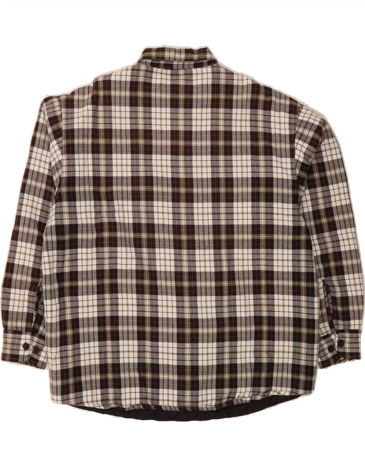 VINTAGE Mens Lumberjack Flannel Shirt XL Brown Check Vintage Vintage and Second-Hand Vintage from Messina Hembry 